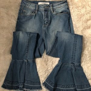 Hidden Jeans with Flare Bottoms